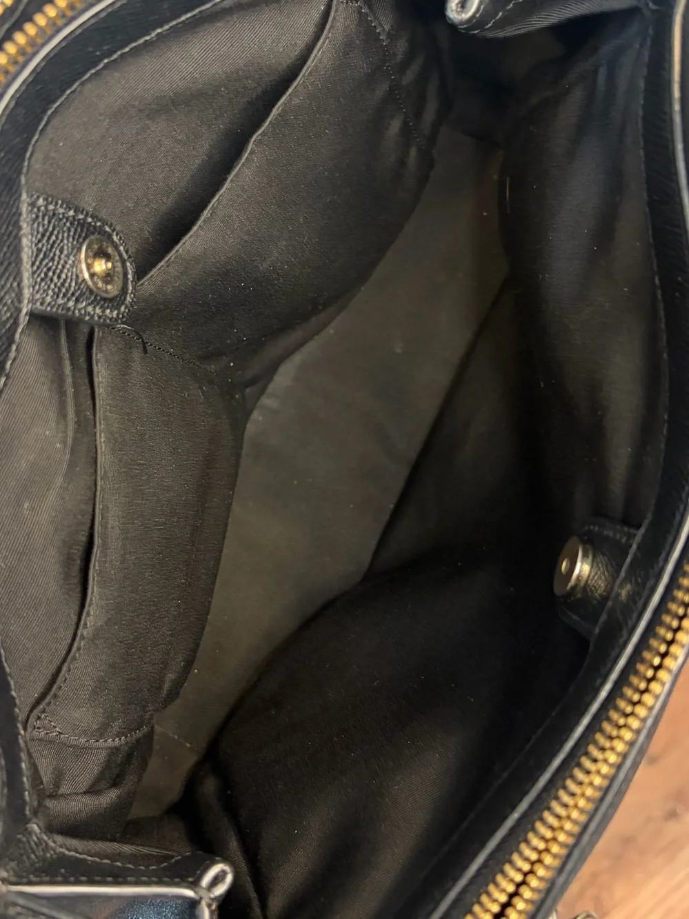 Coach Small Christie Carryall Black Crossgrain Leather Satchel